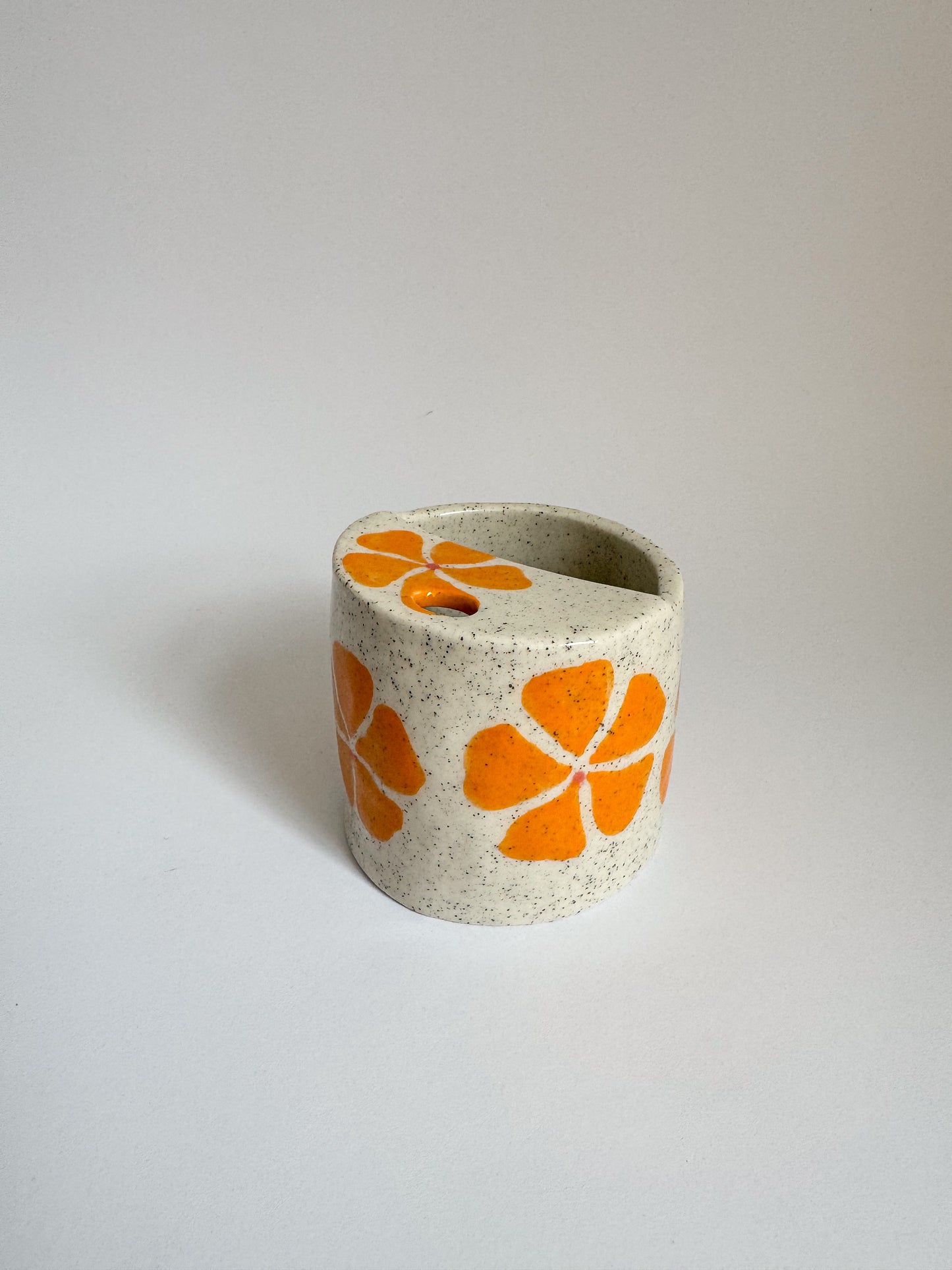 Travel Mug ‘Orange Hibiscus’
