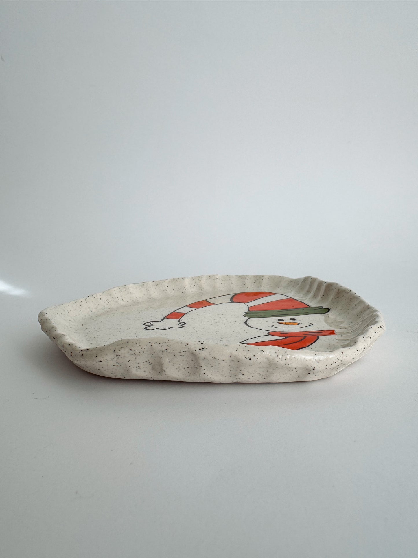 Small Snowman Plate