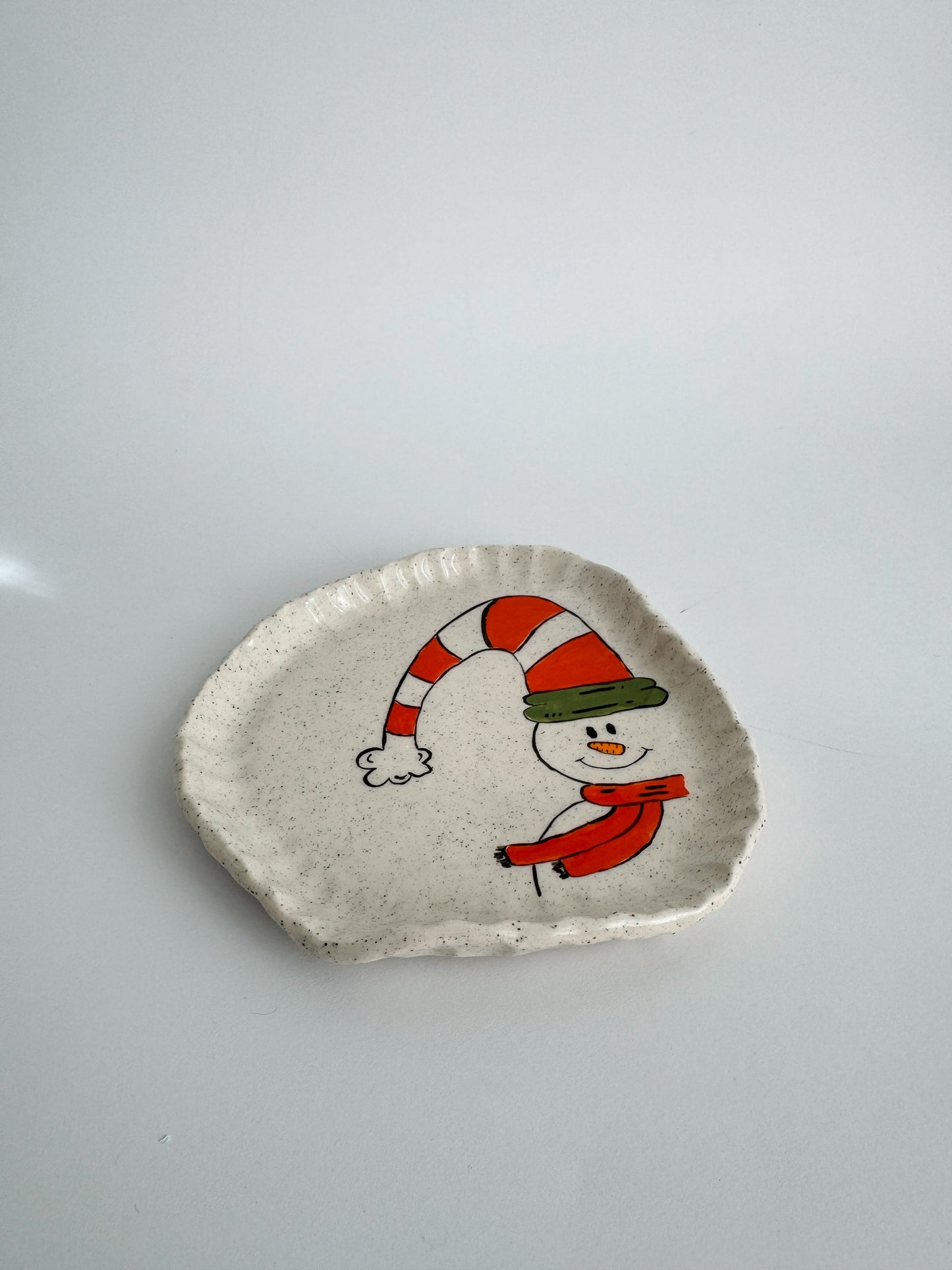 Small Snowman Plate
