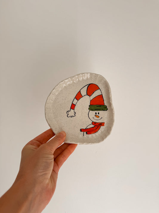 Small Snowman Plate