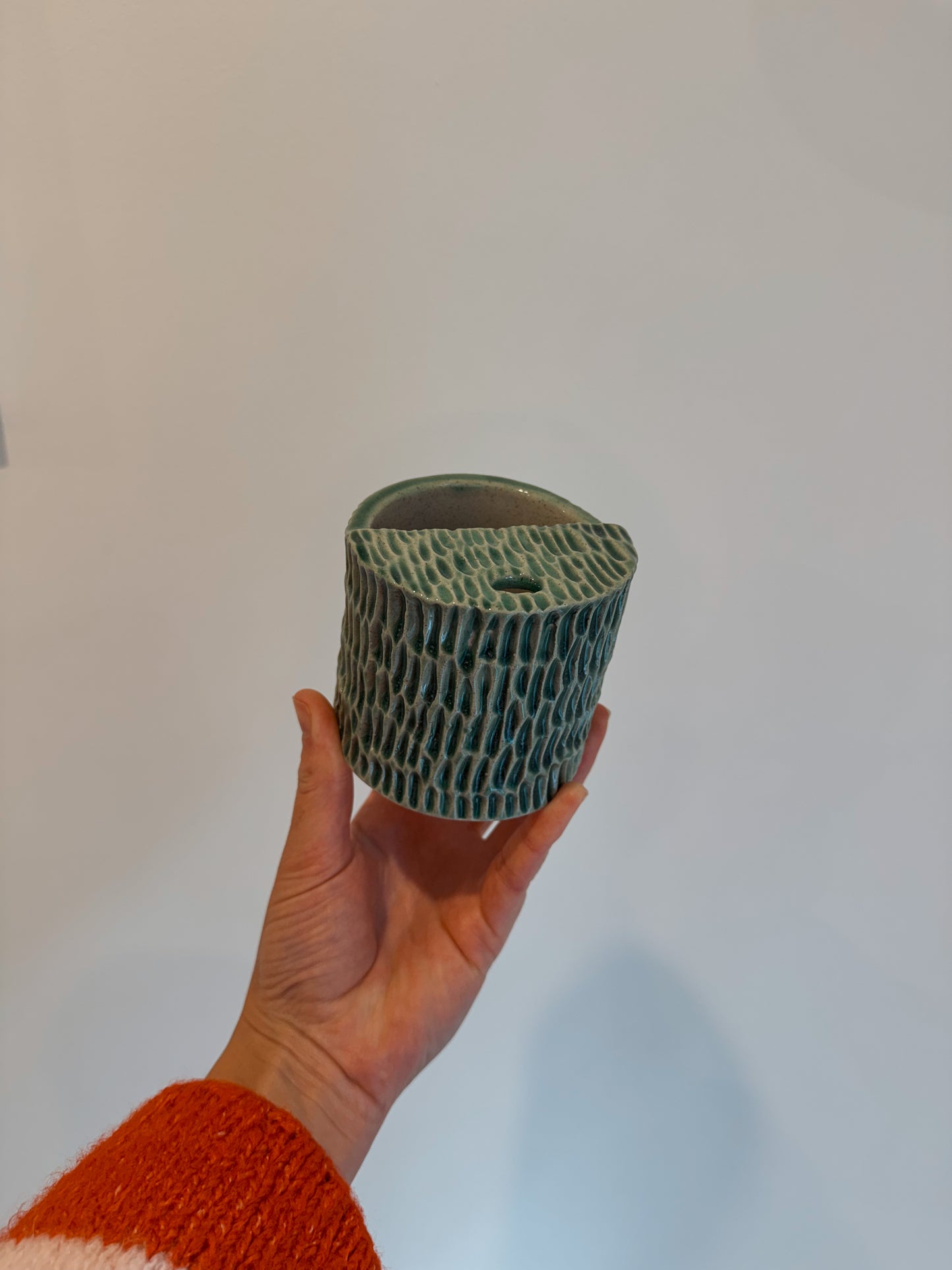 PRE ORDER | Green Carved Travel Mug
